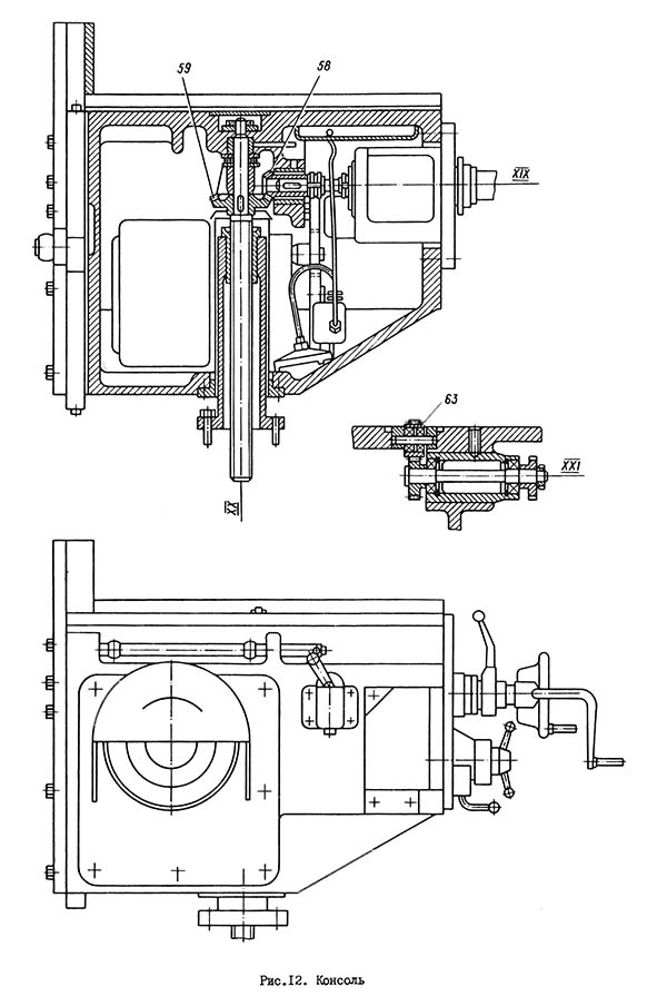 Консоль вертикально-фрезерного верстата 6р81ш